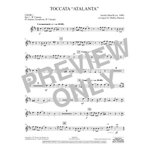 Toccata ("Atalanta") - Choir 1-Pt 1-Clar, Sop Sx, Tpt
